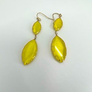 Yellow Drop Earrings